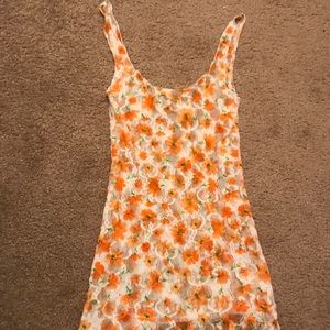 Free people floral lace tank top